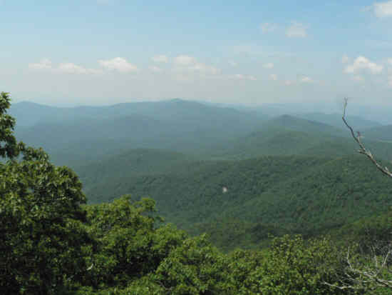 A view from the Summit of Blood Mountain.