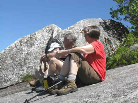 Lunchtime at Whiterock Mountain.