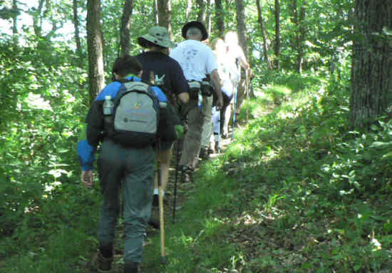 Lots of uphill hiking on the way to Tray Mountain.