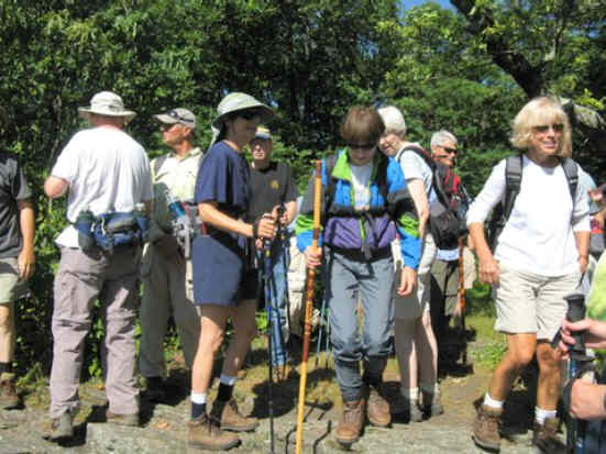 On the summit of Tray Mountain.