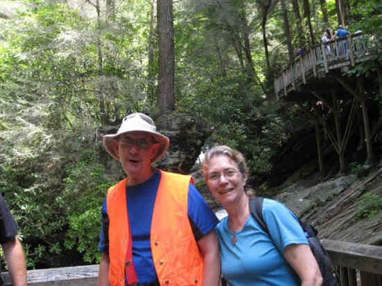 Wayne and Wanda Miller did the Dukes Creek hike with us today!