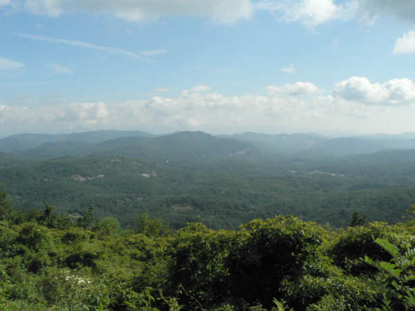 The first viewpoint from Whiteside Mt.
