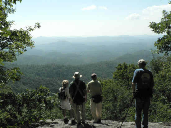 We enjoy the awesome mountain views.