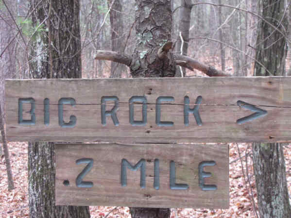 We took this side trail out to Big Rock.