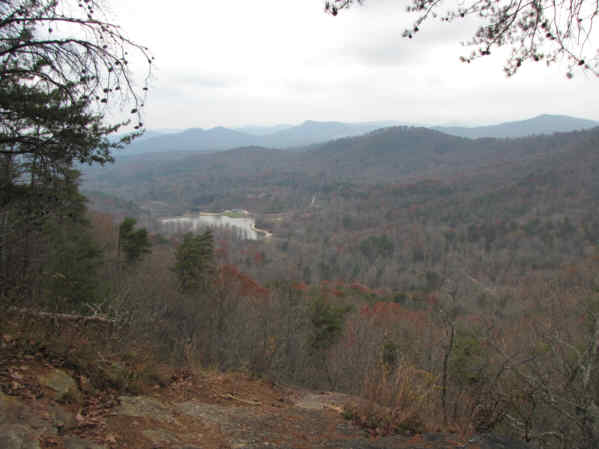 The view as we approach the rock.