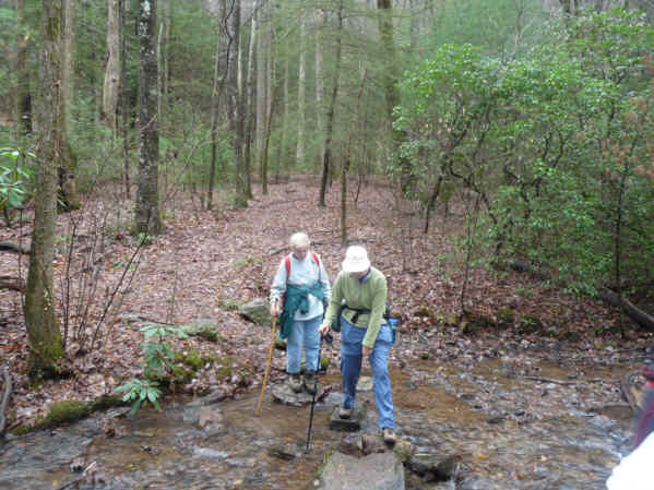 There were 7 or 8 creek crossings!