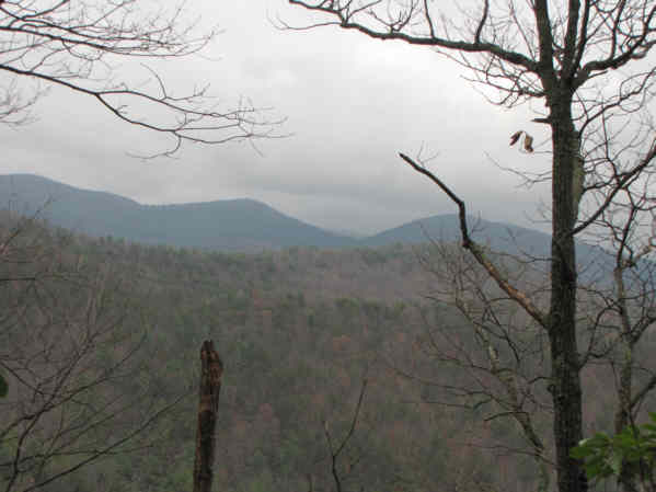 Even on a cloudy day, we get some nice mountain views!