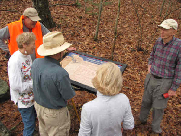 We read the history board for Stumphouse.