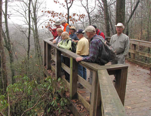The viewing platform at Issaqueena Falls.