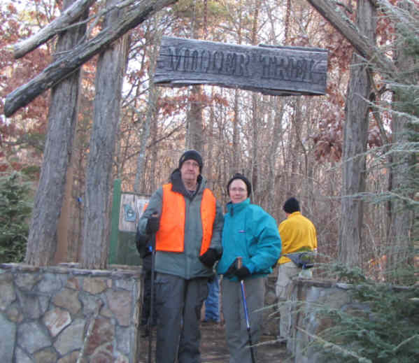 The start of the Miller Trek Trail with Wayne and Wanda Miller!