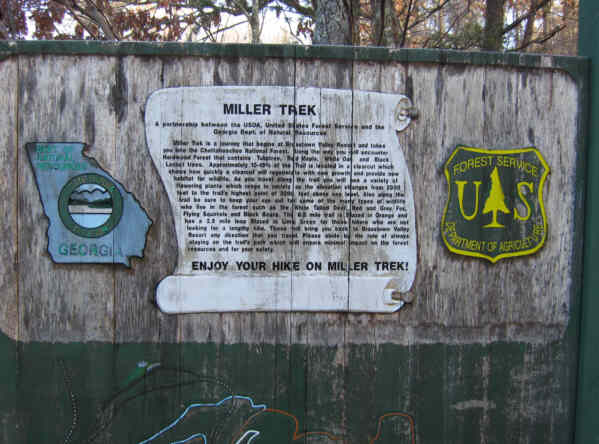 There are lots of information signs and nature trail signs on the lower loops.