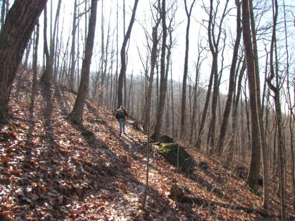 Headed up the mountain.