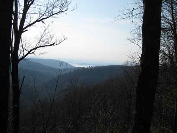 A view as we walk up to Whitewater Falls.