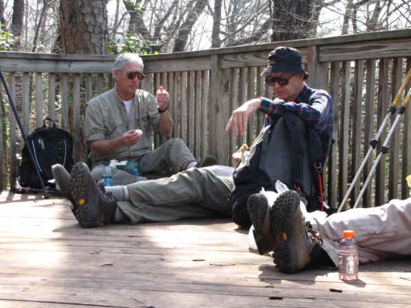 Lunchtime at Lower Whitewater Falls.