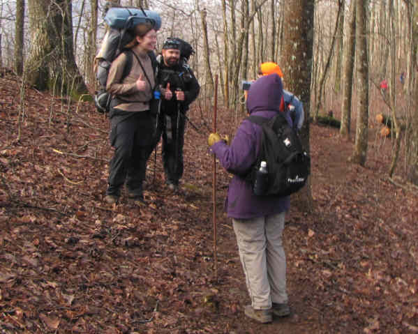 We meet thru-hikers on their 2,175 mile hike to Mt. Katahdin, Maine! States represented today - Wisconsin, Florida, Georgia and Edinburgh, Scotland!