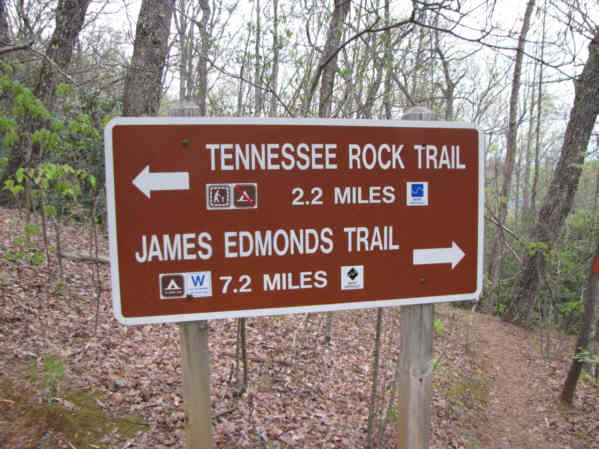 The trail options. We did the Tennessee Rock Trail.