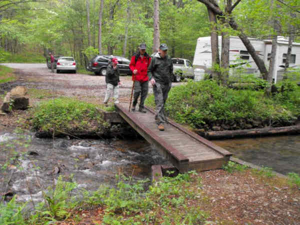 We started this hike at the Wolf Creek foot-bridge.
