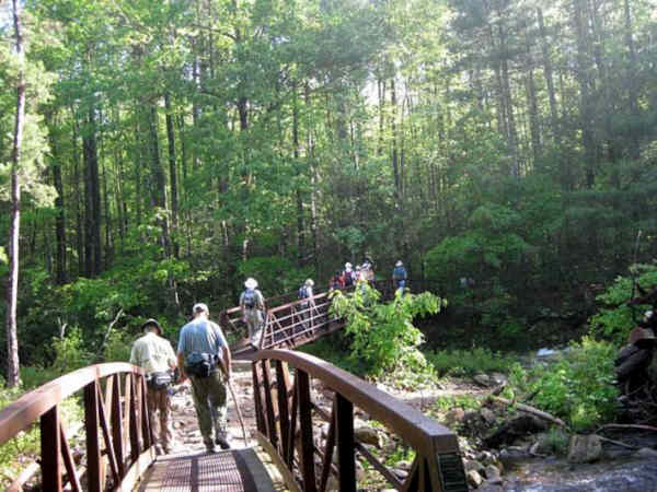 Crossing the Whitewater River.