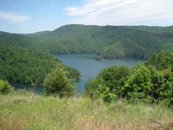 Looking over Lake Jocassee from the park.