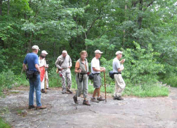 The Reece Trail ends here at Flat Rock Gap on the Appalachian Trail.