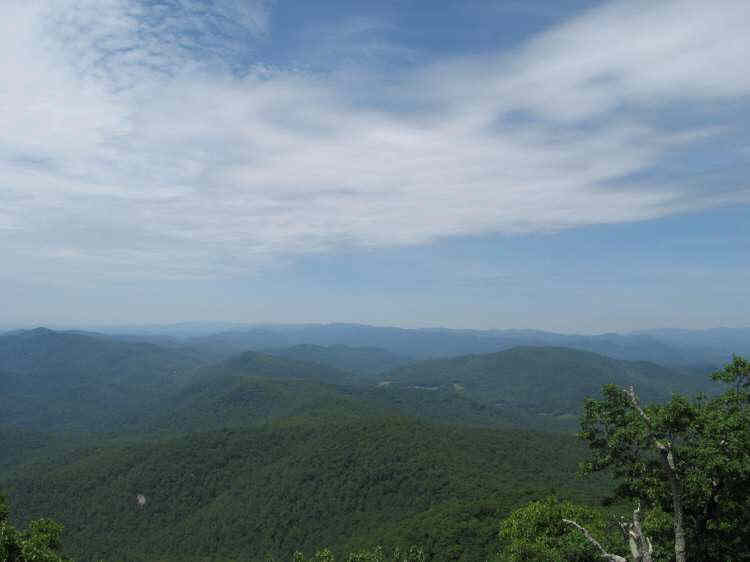 View 1 from the summit of Blood Mountain.