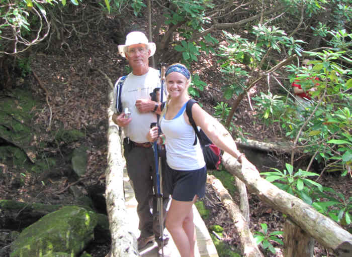 Bill Hunt and Granddaughter Rebecca.