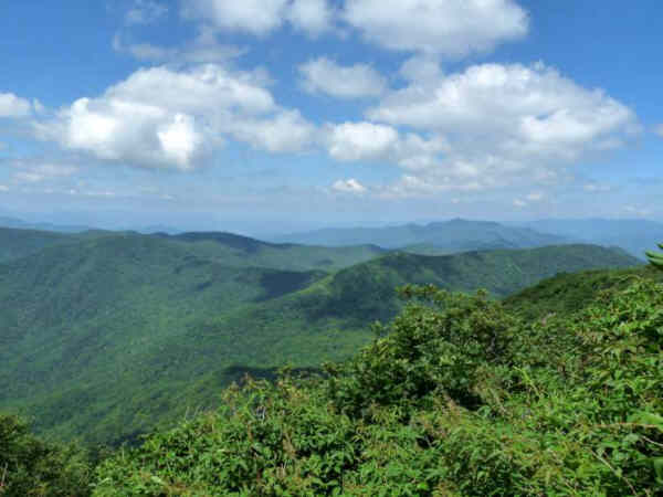 Looking deep into the N.C. mountains.