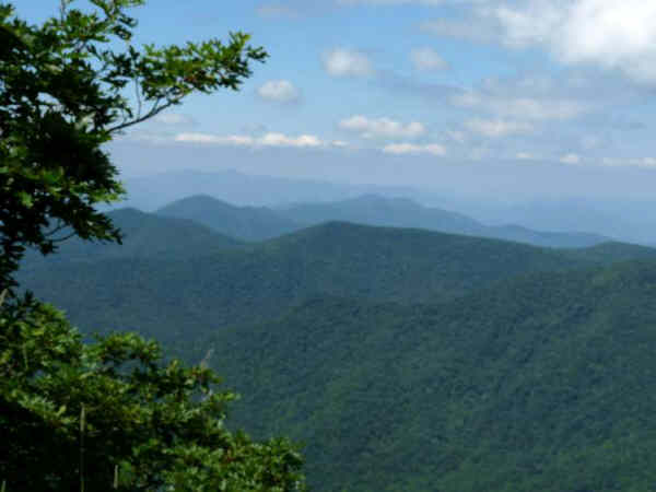 Here, we see about six layers of mountains!