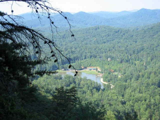 Looking over Lake Toccoa at Camp Rainey Mountain of the Northeast Georgia Council of the Boy Scouts of America.