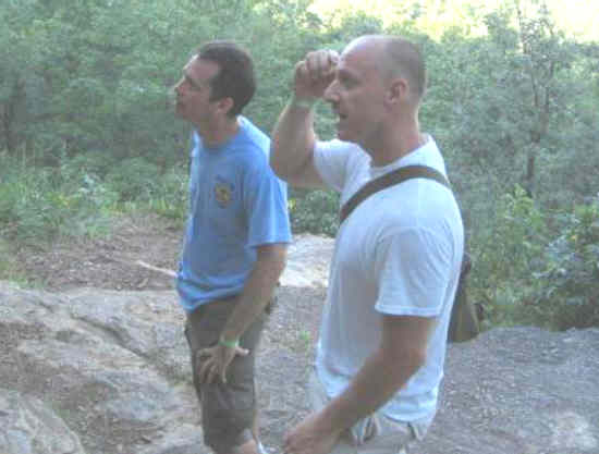 Our group met a couple of Scout Leaders on Big Rock.