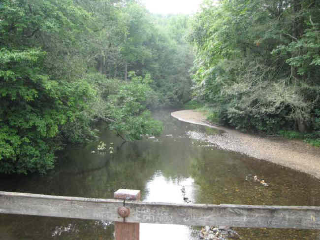 Crossing the headwaters of the Nantahala River