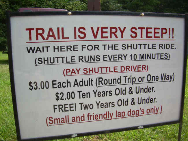 Three dollars!!! We walked!