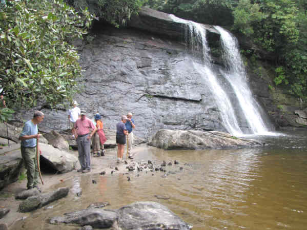 Exploring the falls
