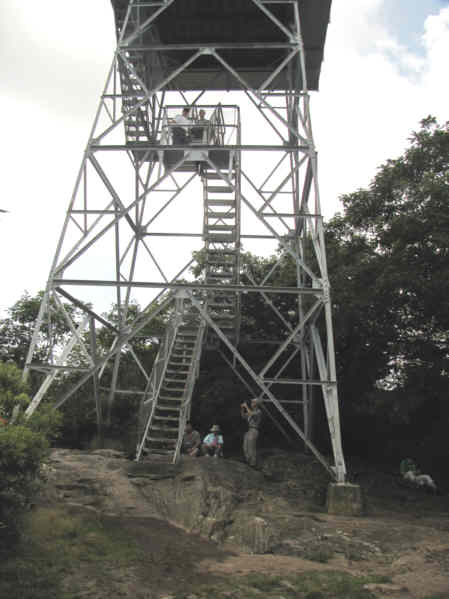 The old fire tower at mile-high Albert Mt.