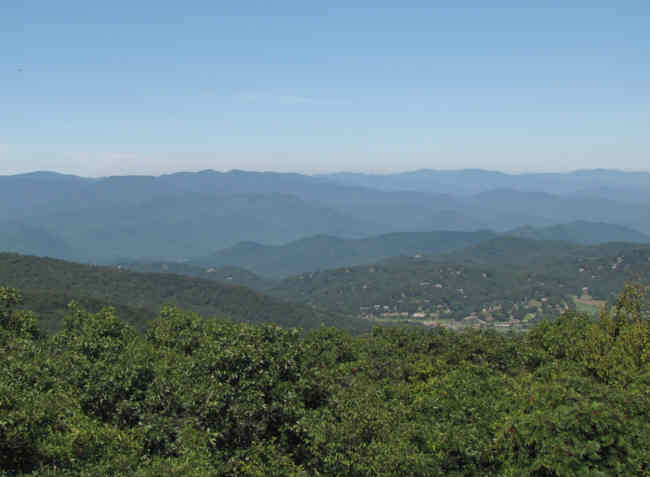 Looking over Sky Valley GA.