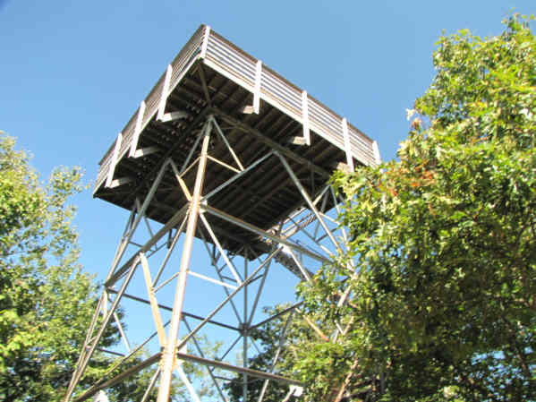 Arriving at the Wesser Bald tower