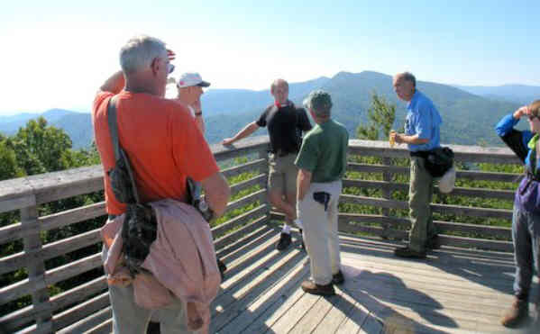 Enjoying the awesome views from the observation tower!