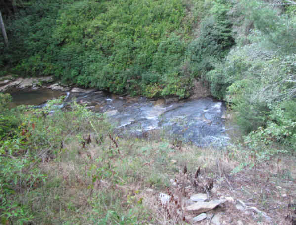Looking down on Panther Creek.