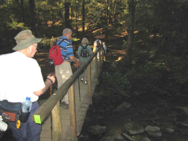 Footbridge across Panther Creek.