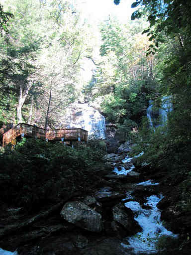 Approaching Anna Ruby Falls.