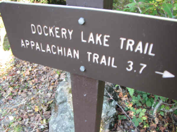 Sign at the trail-head.