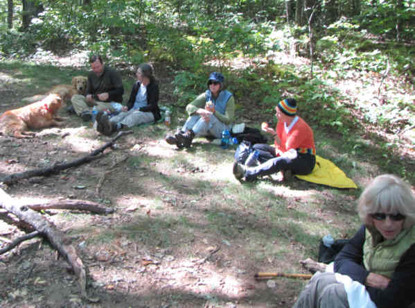 Lunchtime on the Appalachian Trail!