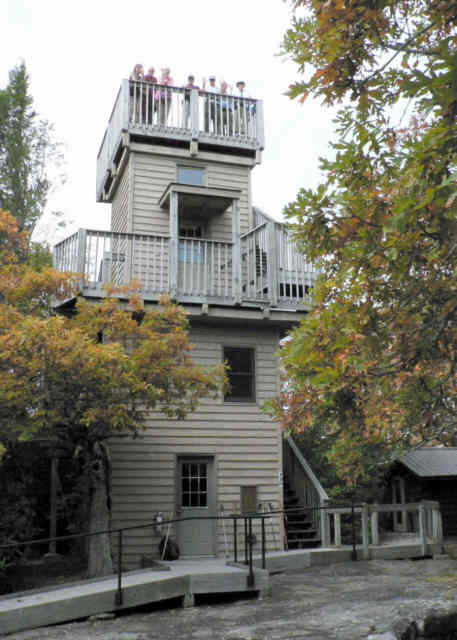 The observation tower at The Mountain Center.