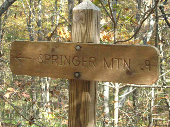 Trail sign.