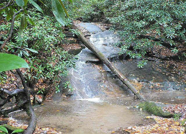 Beautiful cascading waterfall