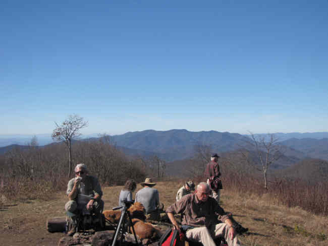 Lunchtime on Siler Bald!