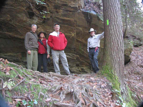 One of the nice rock walls along the trail.