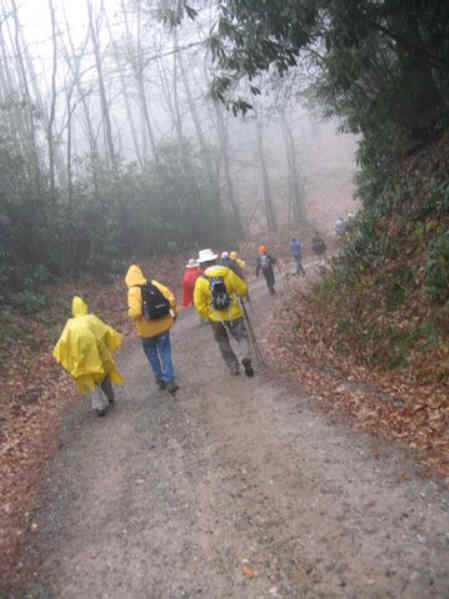 Headed back to Wayah Gap after lunch.
