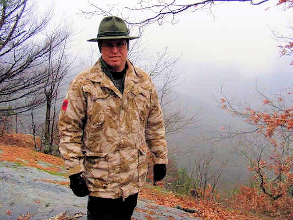 Thomas on the rock over-look above Tesnatee Gap!