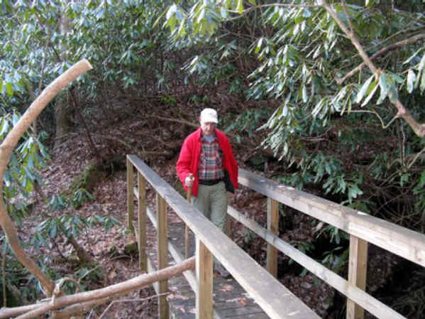 The Bartram Trail is well-maintained and this section has 13 foot-bridges.